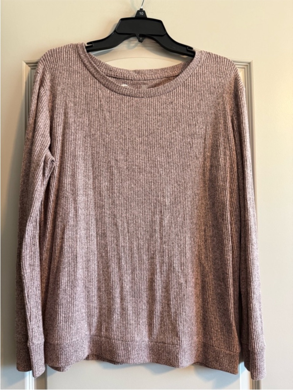 ZYIA Ribbed Long Sleeve Ash Pink
